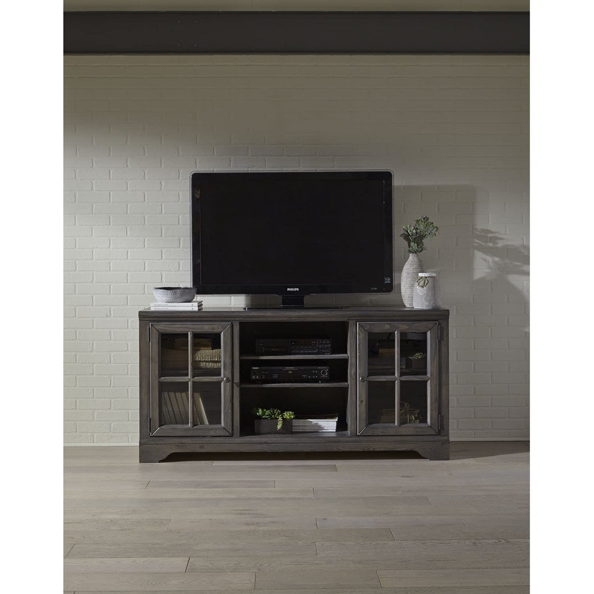 Progressive Furniture Dillworth 66 Inch Console, Dark Gay