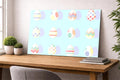 DesignSkinz Wall Art | HD Metal Prints | Home Decor for Living Room, Bedroom, Office, Study, Shelf (24x16inch)  Pastel Easter E
