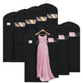 Syeeiex 60 Garment Bags for Hanging Clothes(Set of 8), Dress Bags for Gown, Garment Bag for Dresses Long, Dress Garment Bag fo