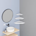 iSTAR Multipurpose Unbreakable Acrylic Bathroom Shelves Bathroom Accessories Corner Wall Shelf (Size 8 inch, 10 Inch, 12 Inch) (
