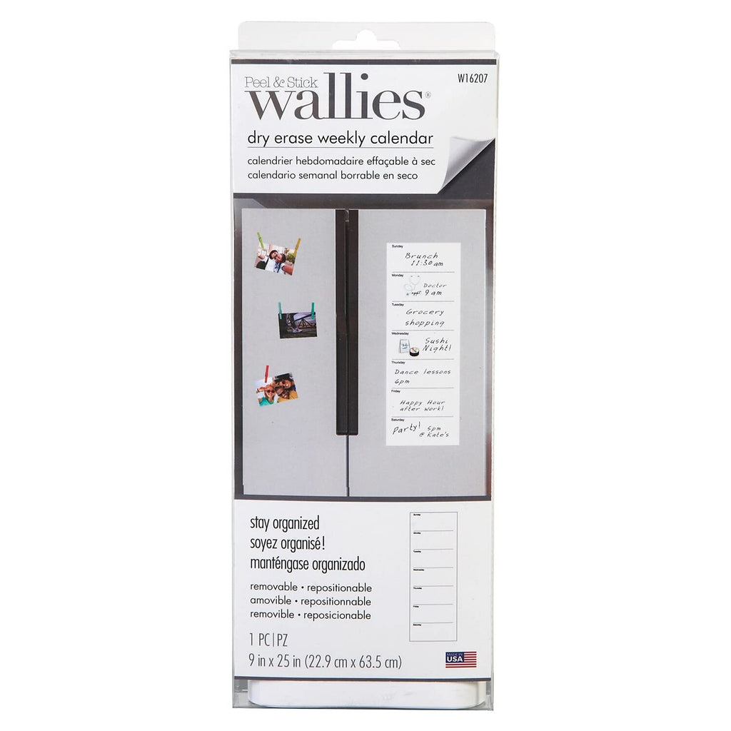 Wallies Weekly Dry Erase Calendar (W16207)