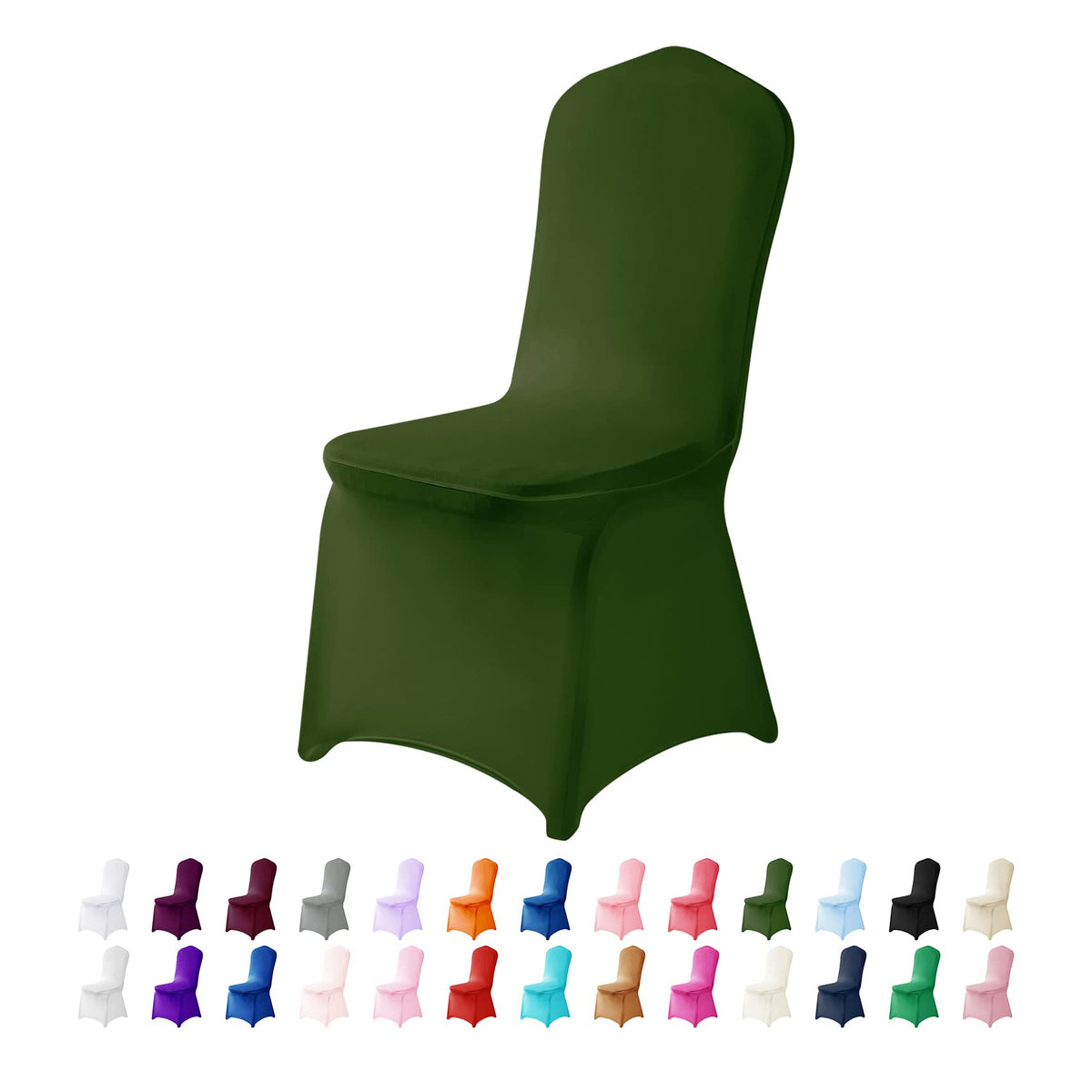 Spandex Chair Cover,25Pcs ,Chair Covers,Living Room Chair Covers,Removable Chair Cover Washable Protector Stretch Chair Cover For Party, Banquet,Wedding Event,Hotel(Willow)