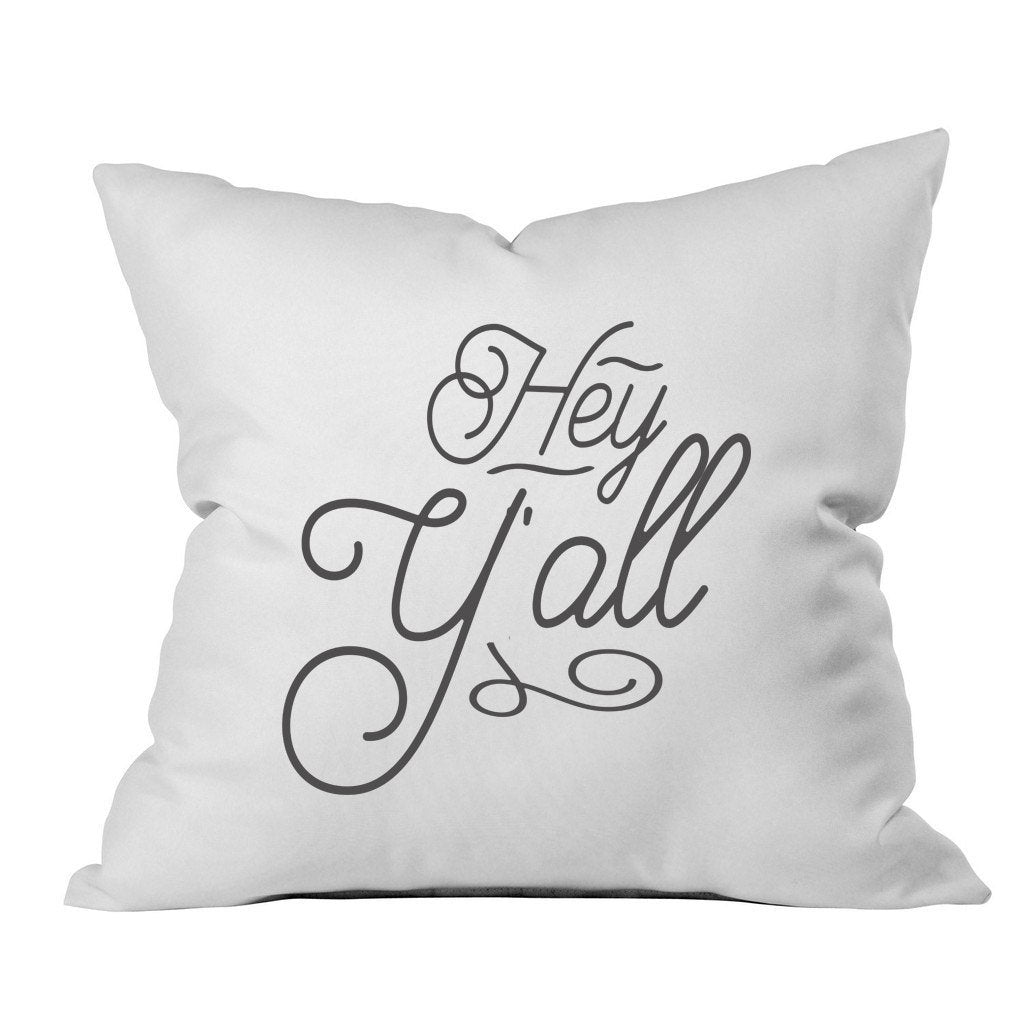 Oh, Susannah Hey Y'All 18X18 Throw Pillow Cover - Southern Home D  Cor Accent Birthday Present