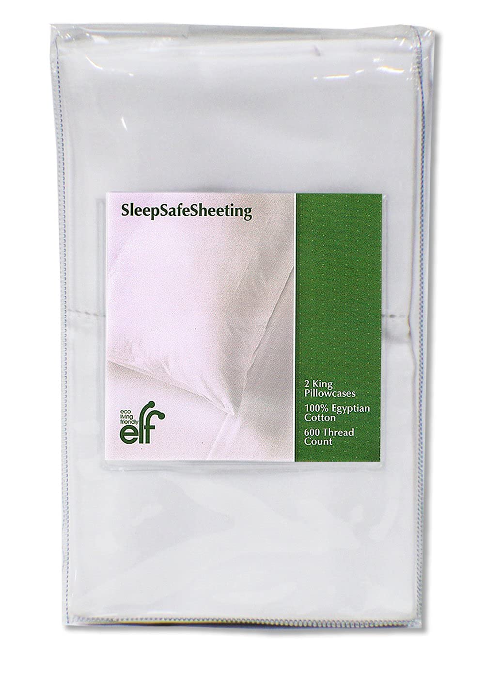 Sleep Safe Sheeting Egyptian Cotton Pillowcases / 600 Thread Count, 100% Luxurious Nile River Cotton/King (2 Pack) Pillow Cases
