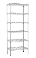 YYkokocat Metal Shelving Unit Detachable Storage Rack with 8 Leveling Feet Adjustable Storage Shelves Wire Shelves for Storage K