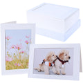 Litpoetic Photo Frame Cards 4x6 with Envelopes,Blank Photo Card Holder and Envelopes,Paper Picture Frame Notecards for Wedding, 