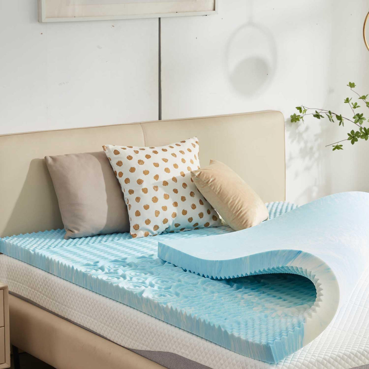 Sinweek 3 Inch Memory Foam Mattress Topper Twin Xl, Twin Extra Long Mattress Pads For College Dorm Single Bed, Pressure Relieve