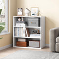 NELYE 3 Tier Open Shelf Bookcase, 23.62 x 9.53 x 31.5 in, White