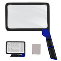 5X Magnifying Glass with Light, Lightweight Full Page Magnifier for Reading, Large Lighted Magnifier with 48 LED Light, Anti-Gla