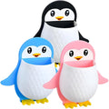 ZUCUR Penguin Shaped Wall Mounted Holder, Self Adhesive Storage Organizer for Bathroom, Toothbrush and Brush Stand,Multipurpose