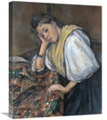 Global Gallery Young Italian Woman at a Table-Canvas Art-20 x24 