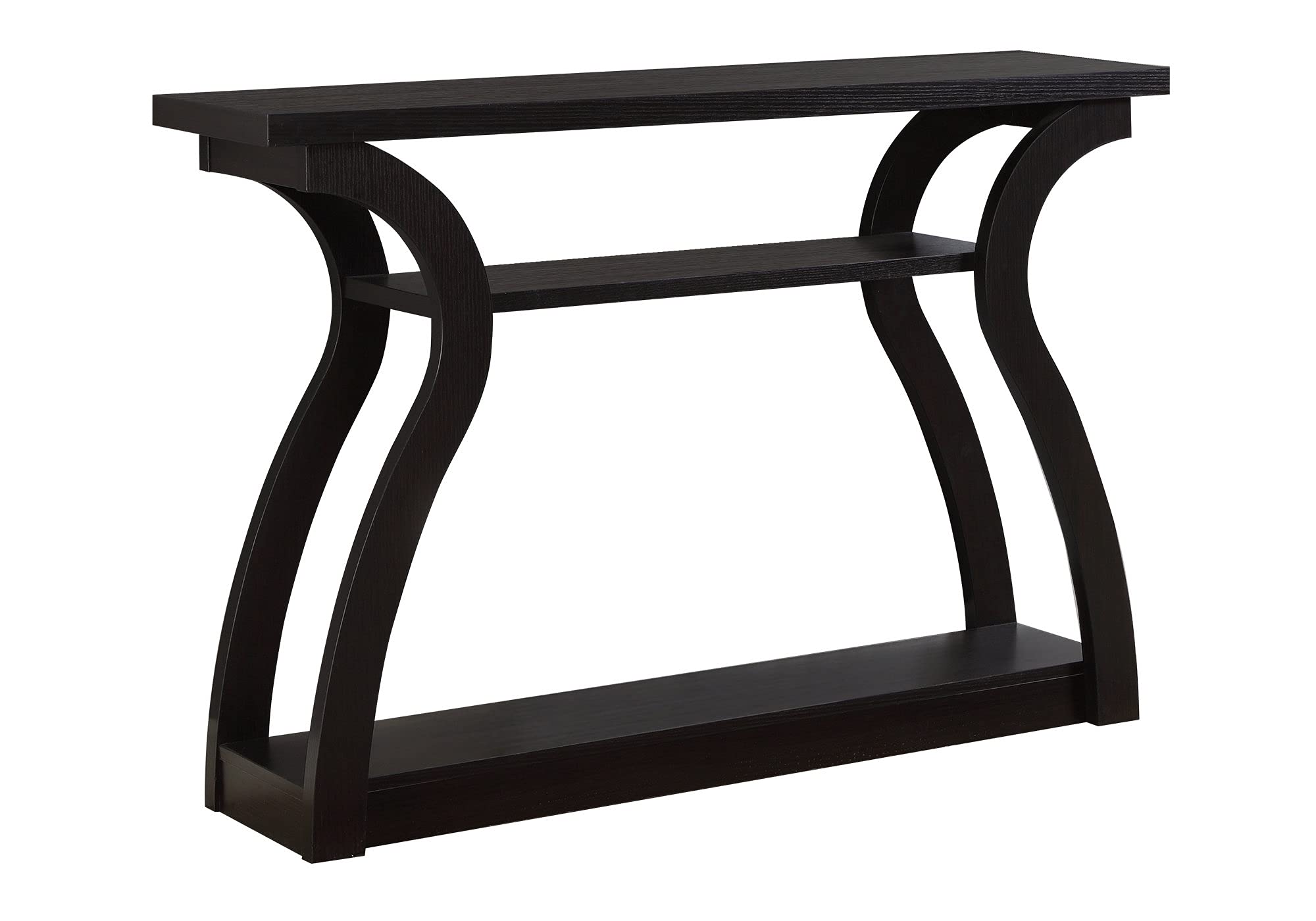 Monarch Specialties 47&quot; Console Table - Sleek And Modern Accent Table For Your Home (Cappuccino/Dark Brown/Espresso)
