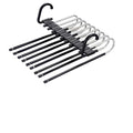 Trrcylp 2Pack 9 Layers Foldable Pants Hangers Space Saving Trouser Hanger Multifunctional Trouser Rack Hanger Hanging Hole for W