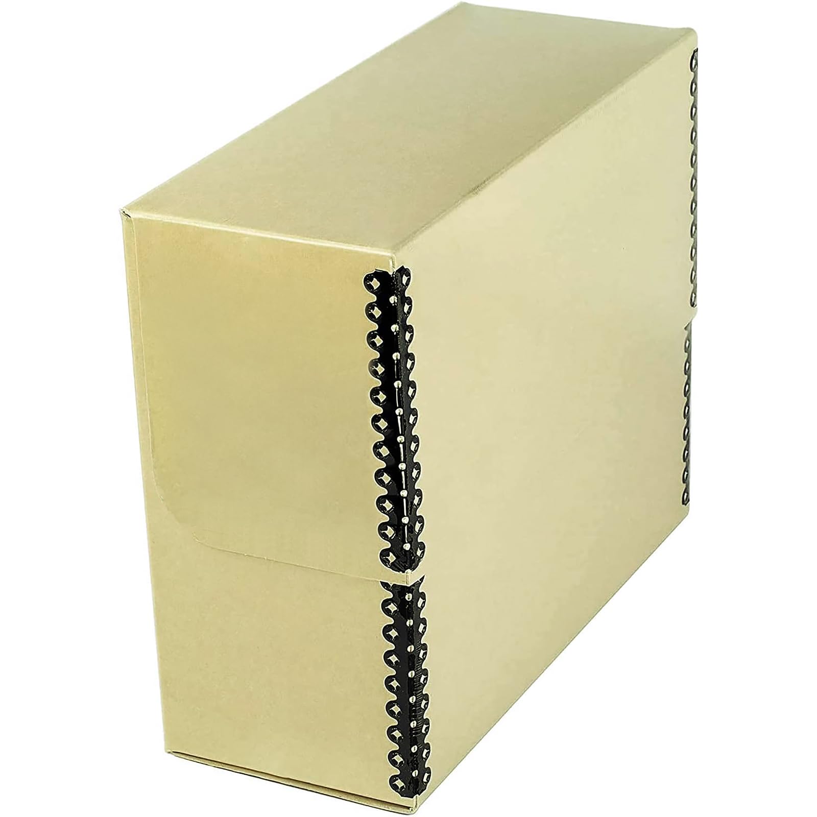 Lineco Archival Document Storage Box With Metal Edge, Acid-Free Tan Boxboard, Organize And Store Files, Prints, Photos, Legal-Si
