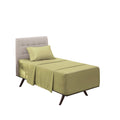 Hearth & Harbor Extra Deep Pocket Twin Sheets - 3 Piece Hotel Luxury Twin Sheet Set Fits Up To 24' Mattress - Ultra Soft Luxury Twin Bed Sheet Set - Soft & Breathable, Twin, Sage Olive Green
