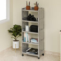 Morbrix Multipurpose Rack For Storage Organizer Kitchen And Office Rack, Kitchen Trolley With Wheels, Rolling Cart, Storage Stan