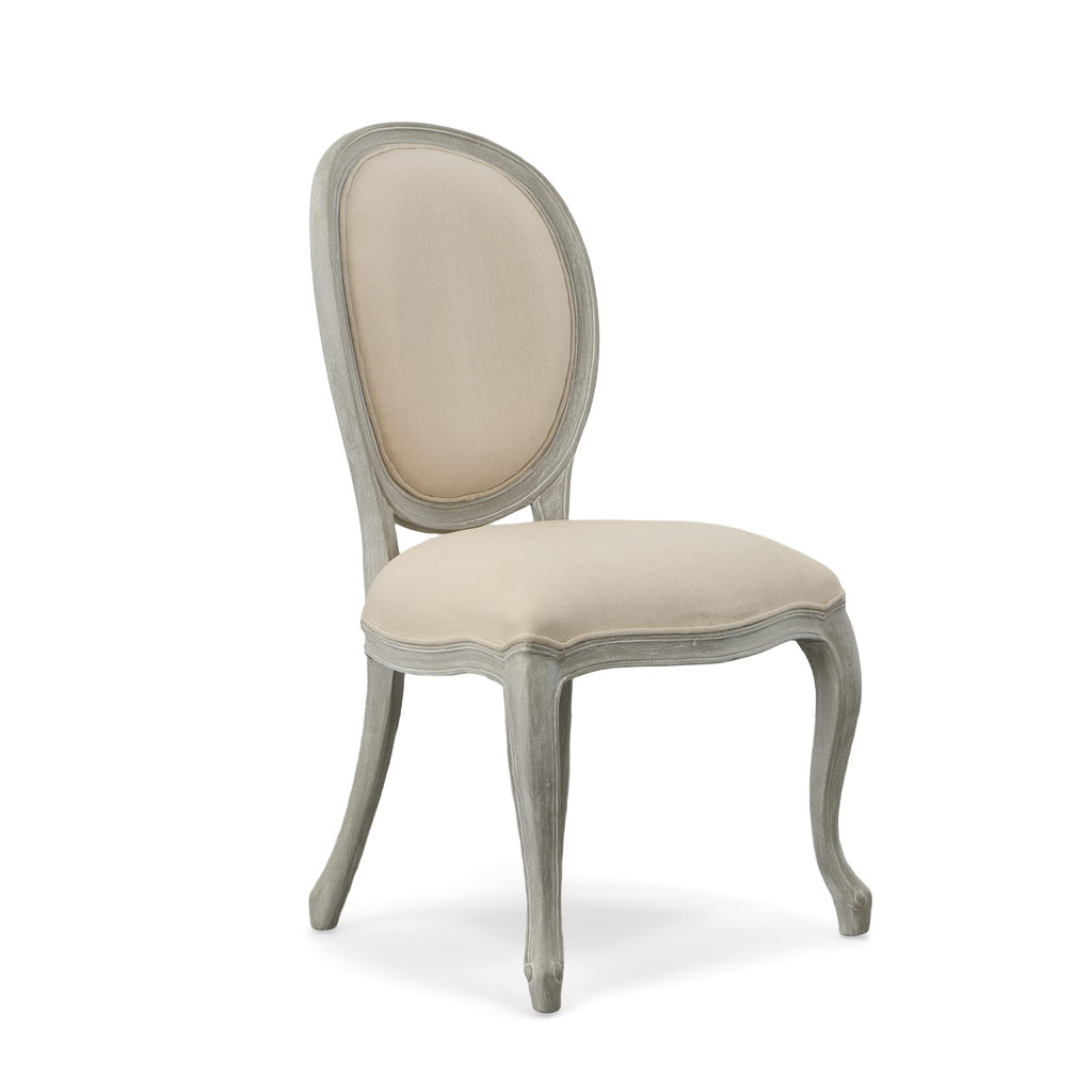 AFD Home Mystique Gray Mahogany Casual Dining Side Chair