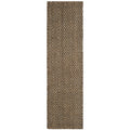 SAFAVIEH Natural Fiber Collection Runner Rug - 23 x 16, Natural & Grey, Handmade Jute, Ideal for High Traffic Areas in Living 