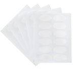 White Oval Waterproof Essential Oil Labels For Bottles & Jars - 3.0' X 1.5' Oval, 5 Sheets, 60 Labels