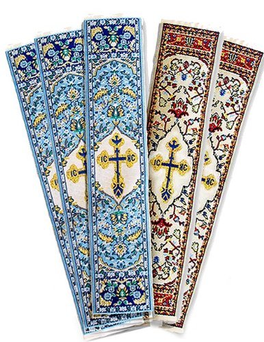 Set Of 5 Religious Gift Cloth Tapestry Bookmark With A Dove Holy Spirit Religious 9 Inch