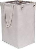 Full Circle Loads of Fun Collapsible Hamper - Laundry Basket for Dirty Clothes & Towels - Tall Standing Organic Cotton Laundry B