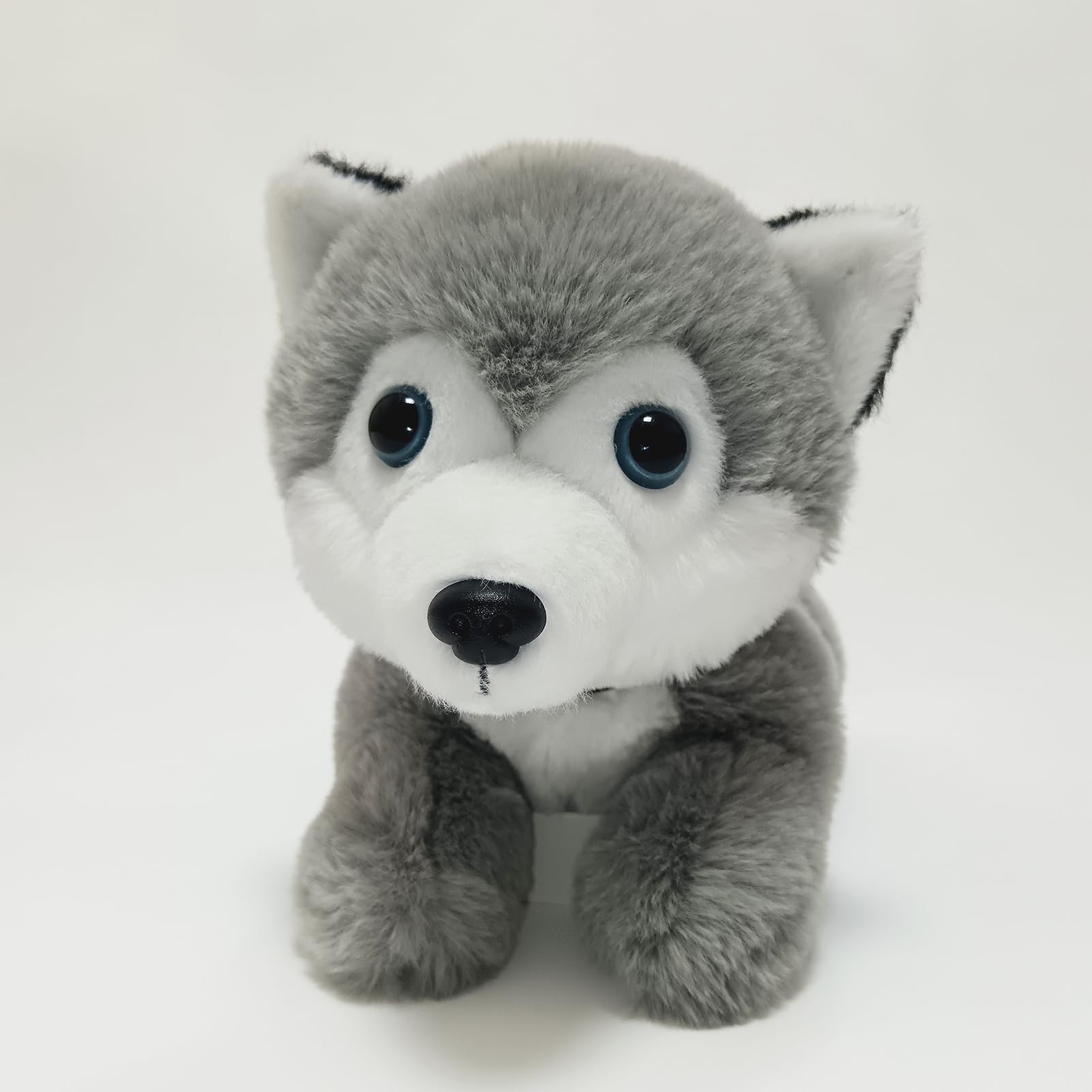 Hokess Soft Stuffed Animals Siberian Husky Plush Toy, Kawaii Cute Plush Stuffed Husky Pillow Gift For Girls Boys Birthday