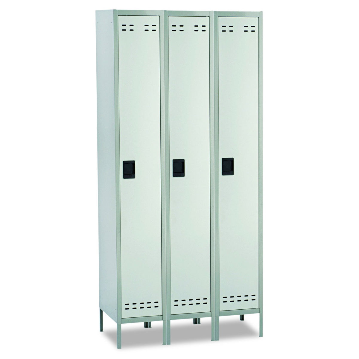 Safco 5525Gr Single-Tier, Three-Column Locker, 36W X 18D X 78H, Two-Tone Gray