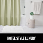 Gorilla Grip Waffle Shower Curtain, Thick Weighted Fabric, Wrinkle And Rust Resistant, Classic Hotel Quality Design, Heavy Duty