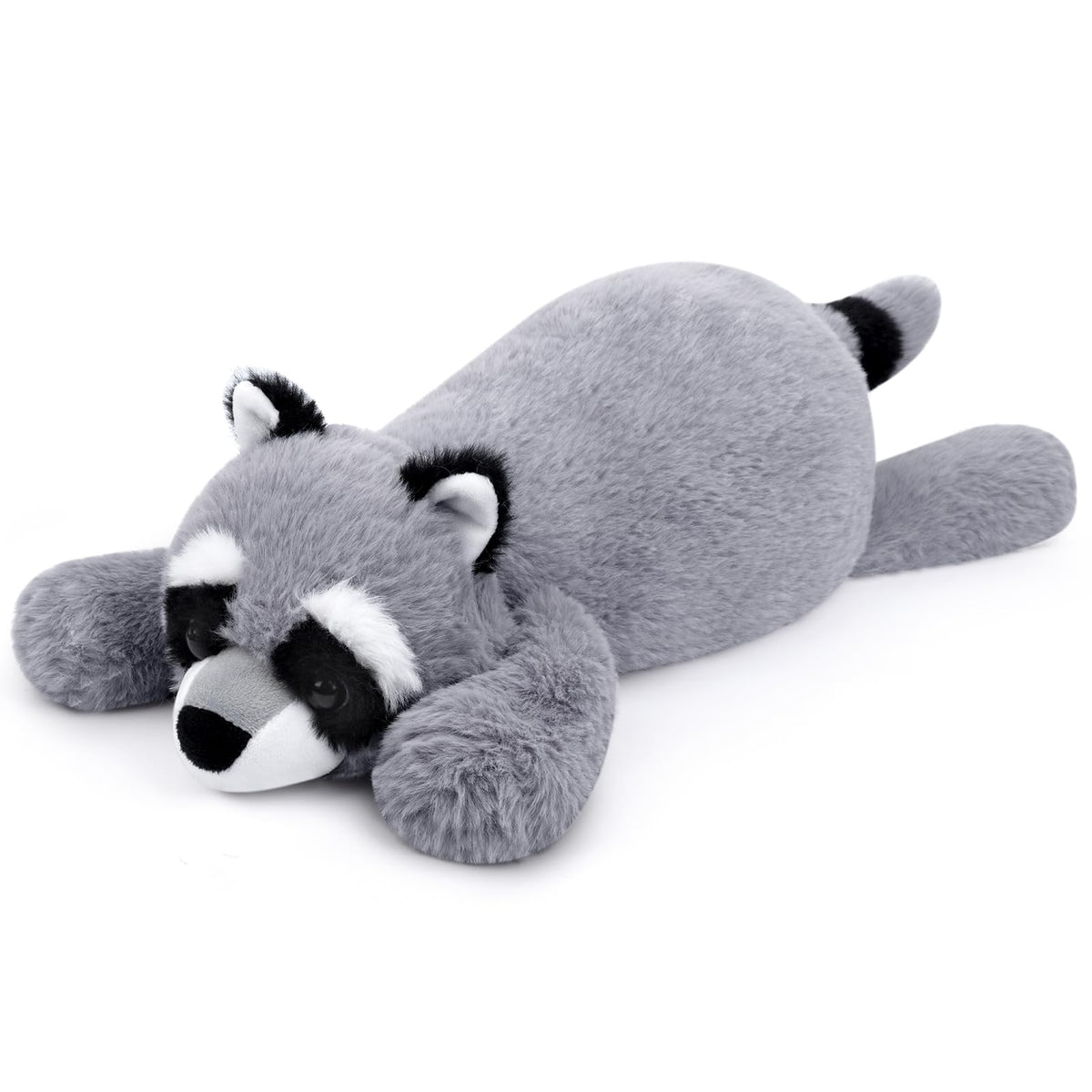 Slojkardon Raccoon Plush, 23In Weighted Raccoon Stuffed Animals, Cute Plush Toys Realistic Raccoons Body Pillow Hug Sleeping Flu