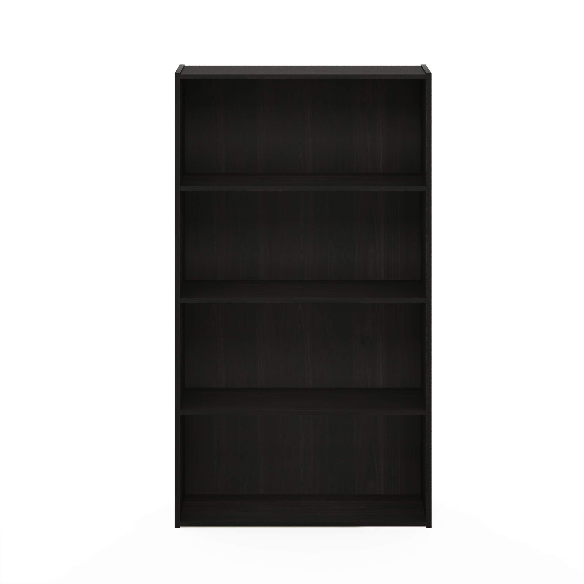 Furinno Pasir 4-Tier Bookcase / Bookshelf / Storage Shelves, Espresso