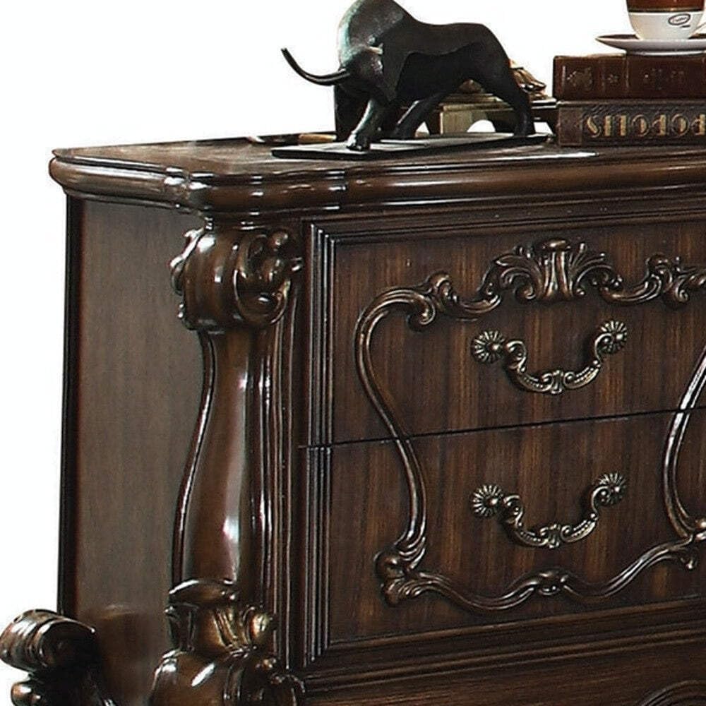 35' X 23' X 31' Bone White Wood Nightstand