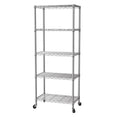 SINGAYE 5 Shelf Storage Wire Shelves Closet Bathroom Organizers Metal Pantry Kitchen Garage Shelving Unit Laundry Room Organizat
