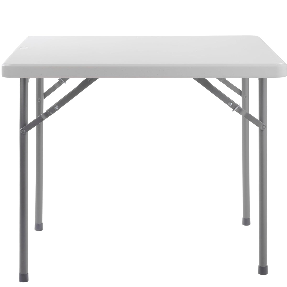 National Public Seating 36&Quot; X 36&Quot; Square Plastic Folding Table - Adjustable, Heavy-Duty, Portable, Indoor/Outdoor Table For Office, Camping, Events & Parties – Scratch & Heat Resistant, Speckled Gray