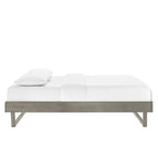 Modway Mod-6213-Gry Billie Full Wood Platform Bed Frame, Gray