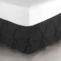 Nestl Black Bed Skirt Full Size, Pinch Pleat Full Bed Skirt, 14 ' Inch Drop Full Bedskirt, Hotel Quality Black Bed Skirts, Prem