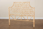 Baxton Studio Jayliah Modern Brown Rattan Queen Size Standalone Headboard