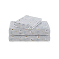 Comfort Spaces 100% Cotton Sheet Set Breathable, Lightweight, Soft with 14 Elastic Pocket Fits up to 16 Mattress, All Season Coz
