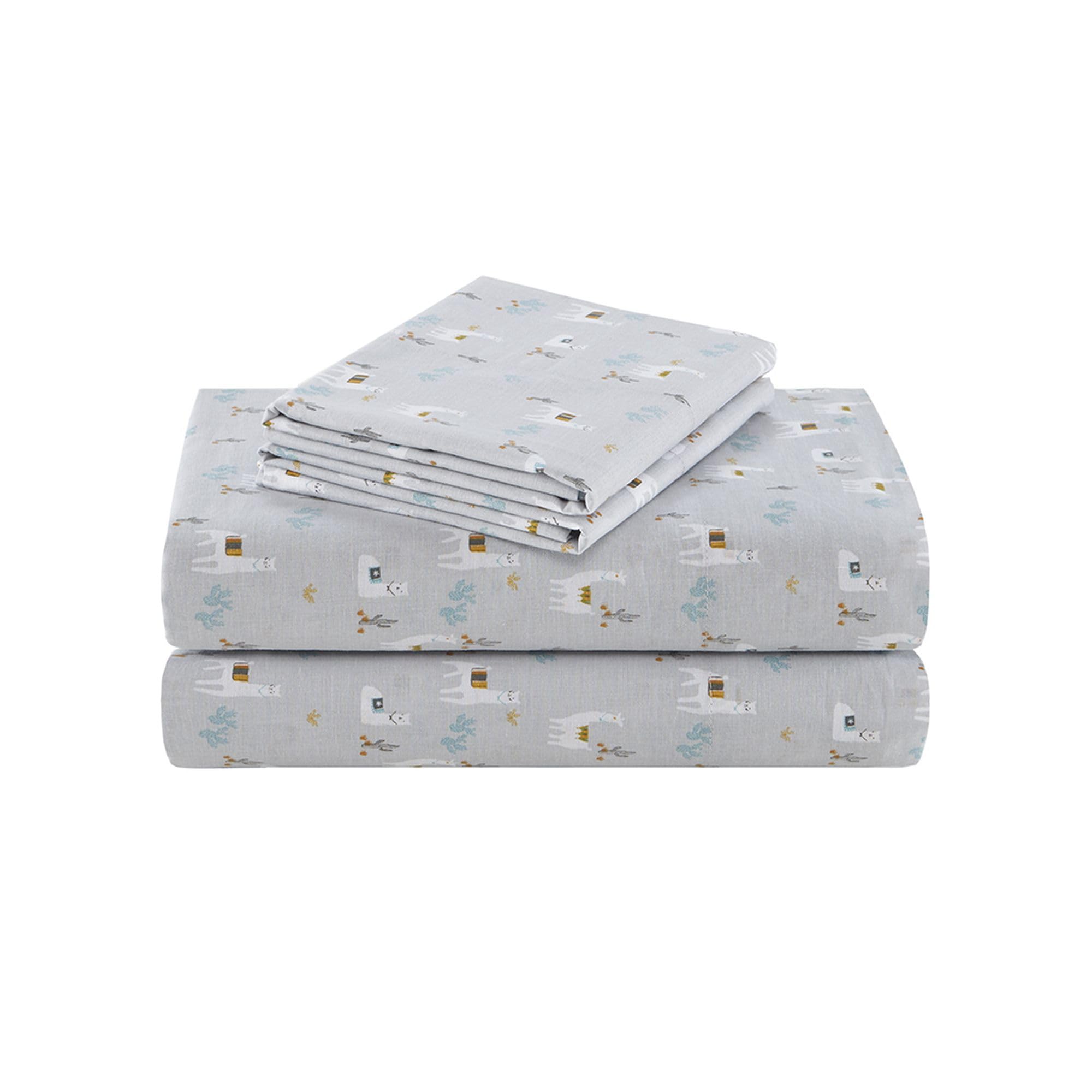 Comfort Spaces 100% Cotton Sheet Set Breathable, Lightweight, Soft with 14 Elastic Pocket Fits up to 16 Mattress, All Season Coz