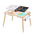 VEVOR Sensory Table, Kids Sensory Table for Toddlers, Kids Activity Desk with 3 Foldable Storage Bins & Paper Roll Holder, Woode
