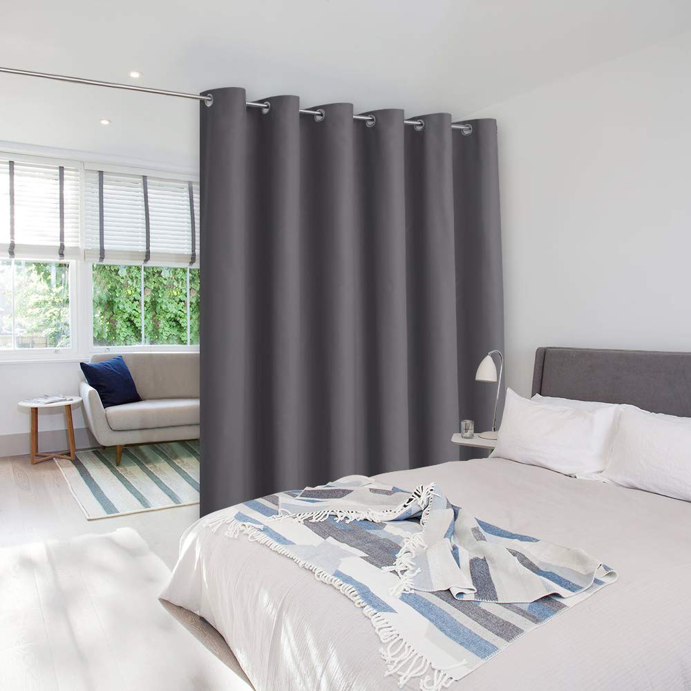 Nicetown Closet Door Curtain, Noise Blocking Room Divider Curtain Screen Partitions, Premium Heavyweight Blackout Curtain Panel