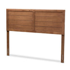 Baxton Studio Seren Mid-Century Modern Walnut Brown Finished Wood Full Size Headboard