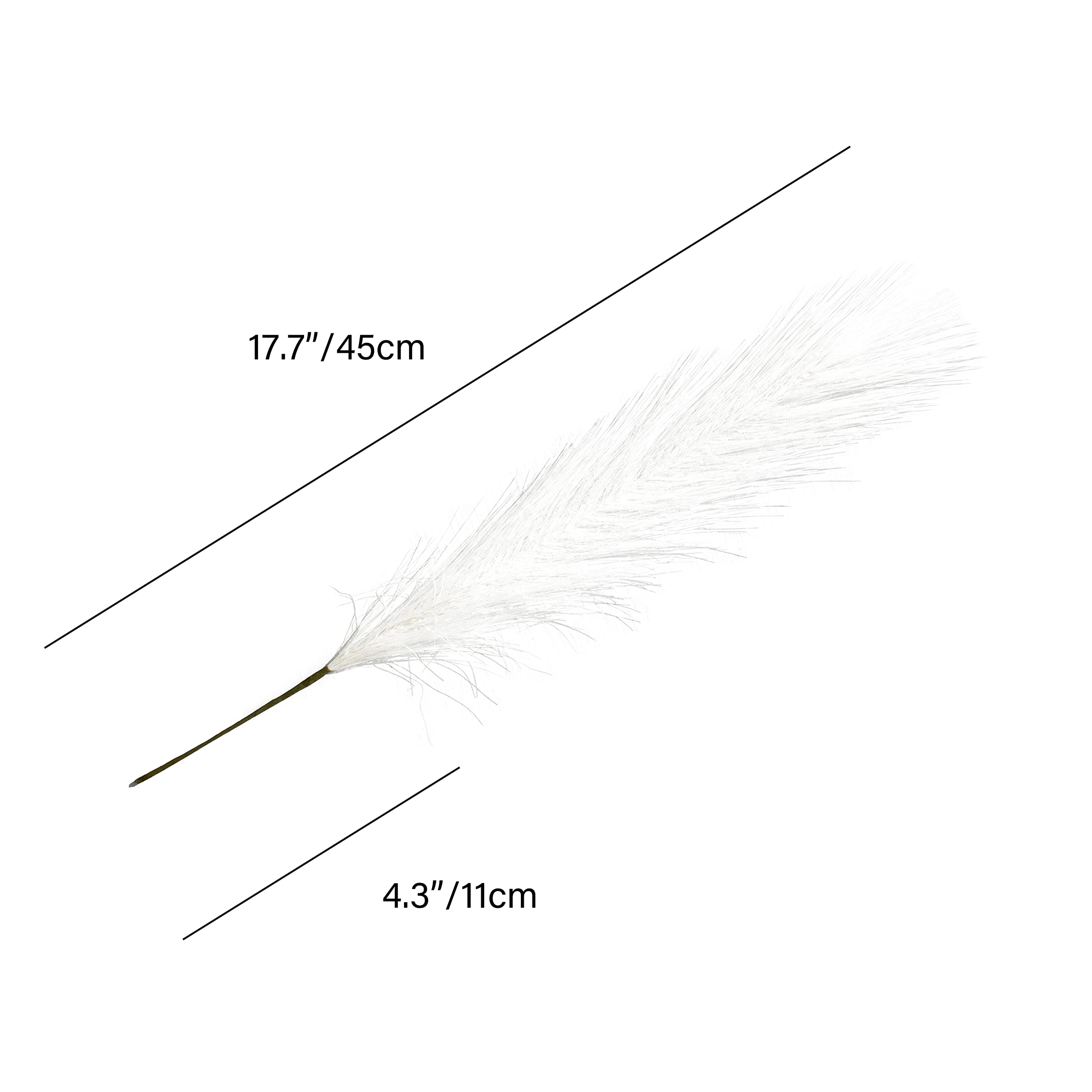 Mandy'S 20Pcs Ivory Silk Pampas Grass Artificial Fake Flowers 18'' For Mother'S Day Easter Home Kitchen Wedding Decorations Wedd