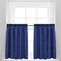 Valea Home Waffle Weave Textured Bathroom Window Curtains Water Repellent Short Curtains Window Covering Half Window Curtains Ki