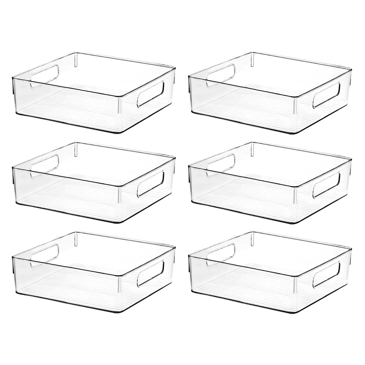 Clear Plastic Storage Bins, Pantry Organizers And Storage Or Kitchen Organization And Storage Containers Bins For Organizing, Fr