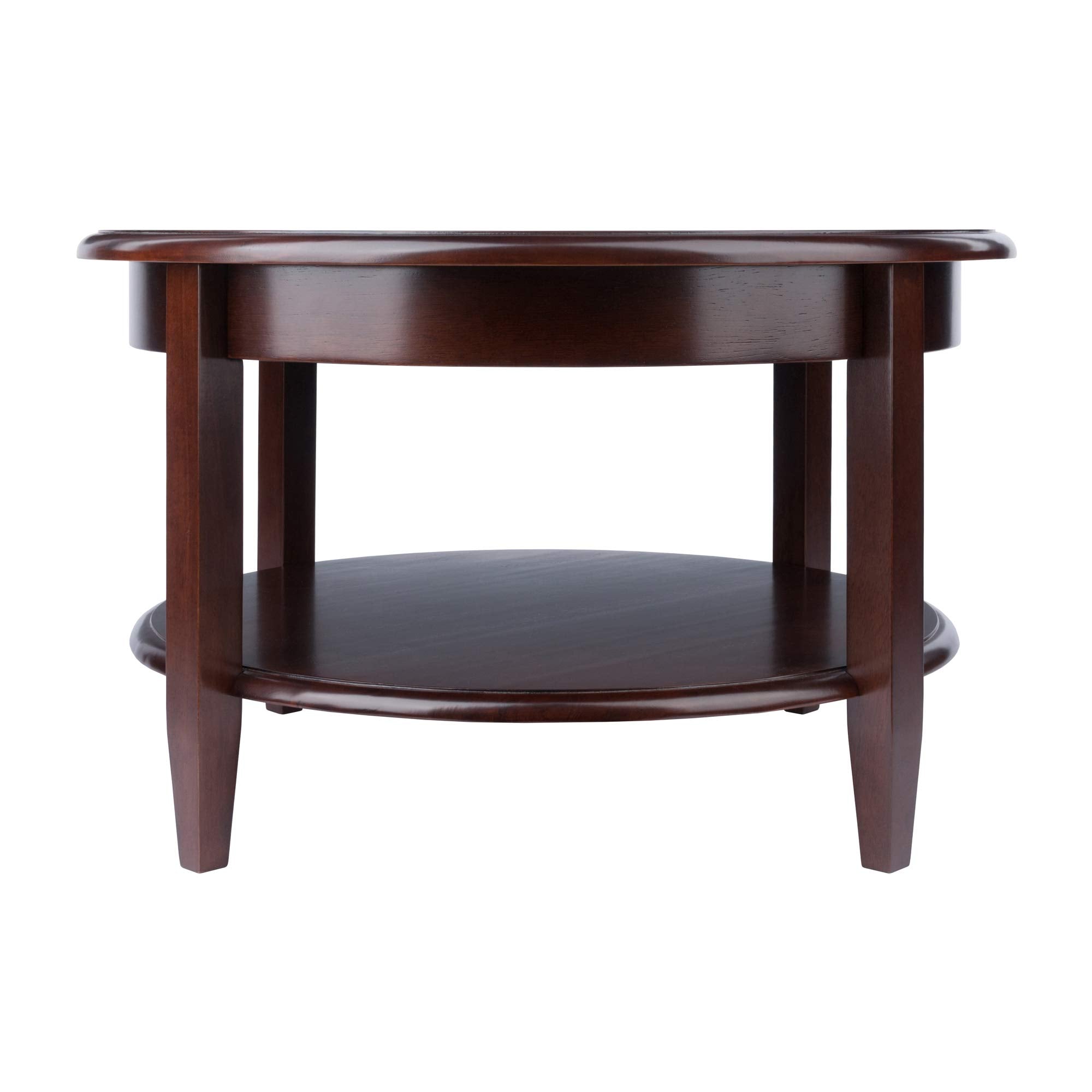Winsome 18-Inch X 30-Inch X 30-Inch Concord Wood Round Coffee Table, Antique Walnut (94231)