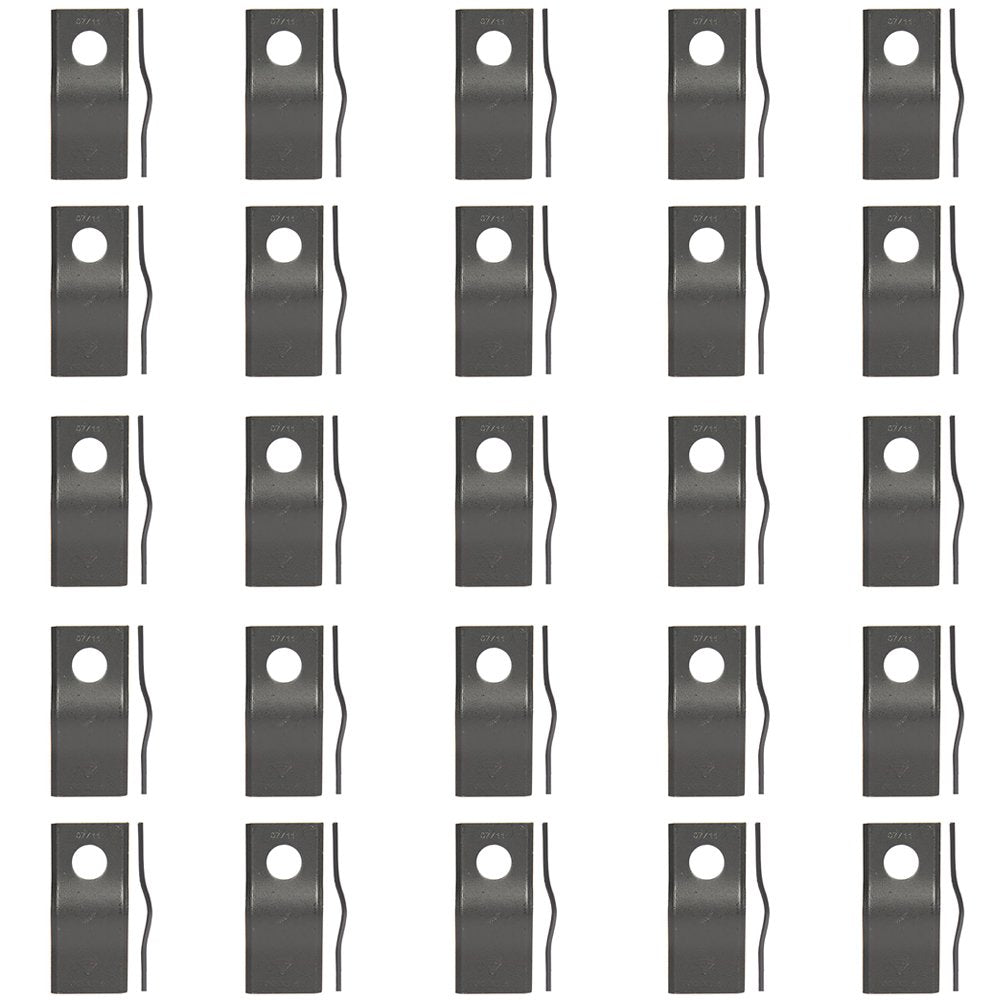 Raparts Cm120 Fits Zweeger Pack Of 25 Disc Mower Blades 4-1/8' X 1-13/16'