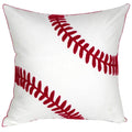 Decopow Embroidered Baseball Throw Pillow Cover,Square 18 Inch Decorative Canvas Pillow Cover For Baseball Room Decor(Cover Only