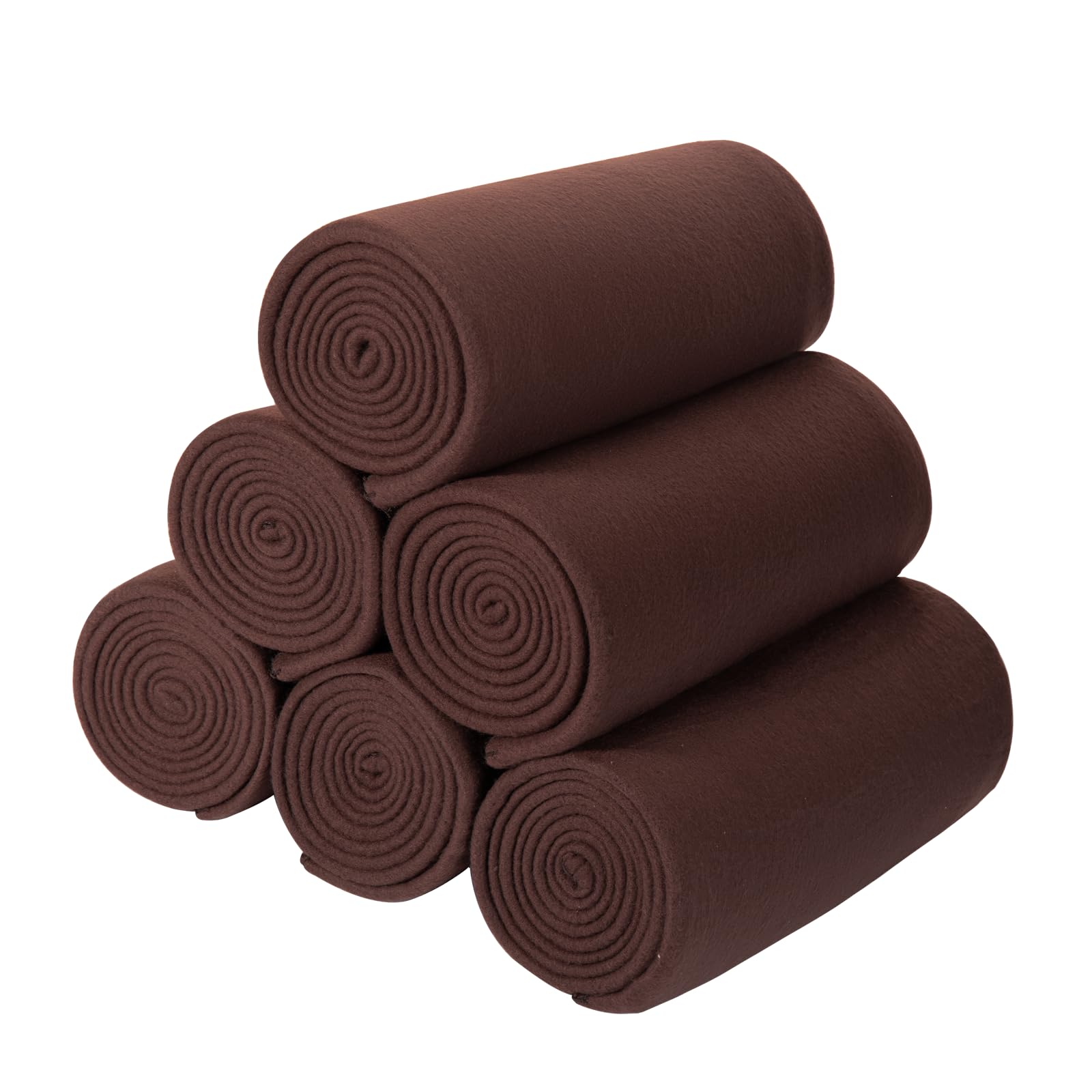 Cai Teng Fleece Blanket Blankets Bulk Pack Of 6 Cozy Fleece Throw Blankets 50X60 Warm Soft Lightweight Breathable Pet-Friendly F