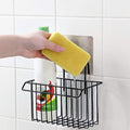 Cyrox Self Adhesive Metal Wall Hanging Bathroom Shower Caddy Basket | Sink Sponge Holder | Toothbrush Holder with Kitchen Towel