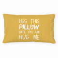 Sufamb Hug This Pillow Until You Can Hug Me Throw Pillow Covers Decor For Bedroom,12''X20'' Pillow Case, Boyfriend Girlfriend Bi